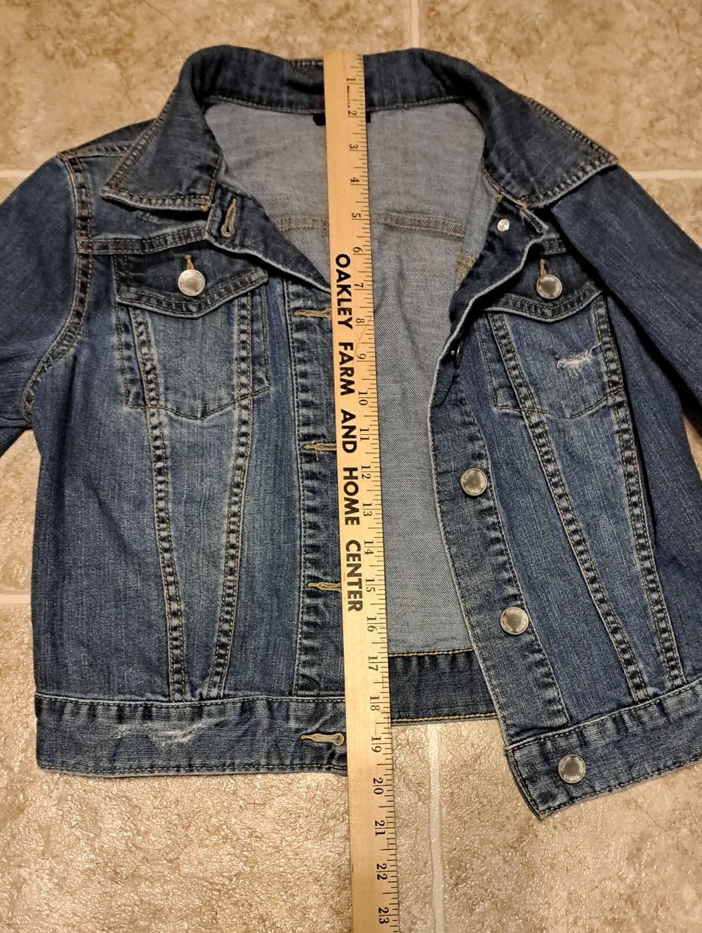 A.N.A. Classic Women's Denim Jacket - Blue - Picture 5 of 10